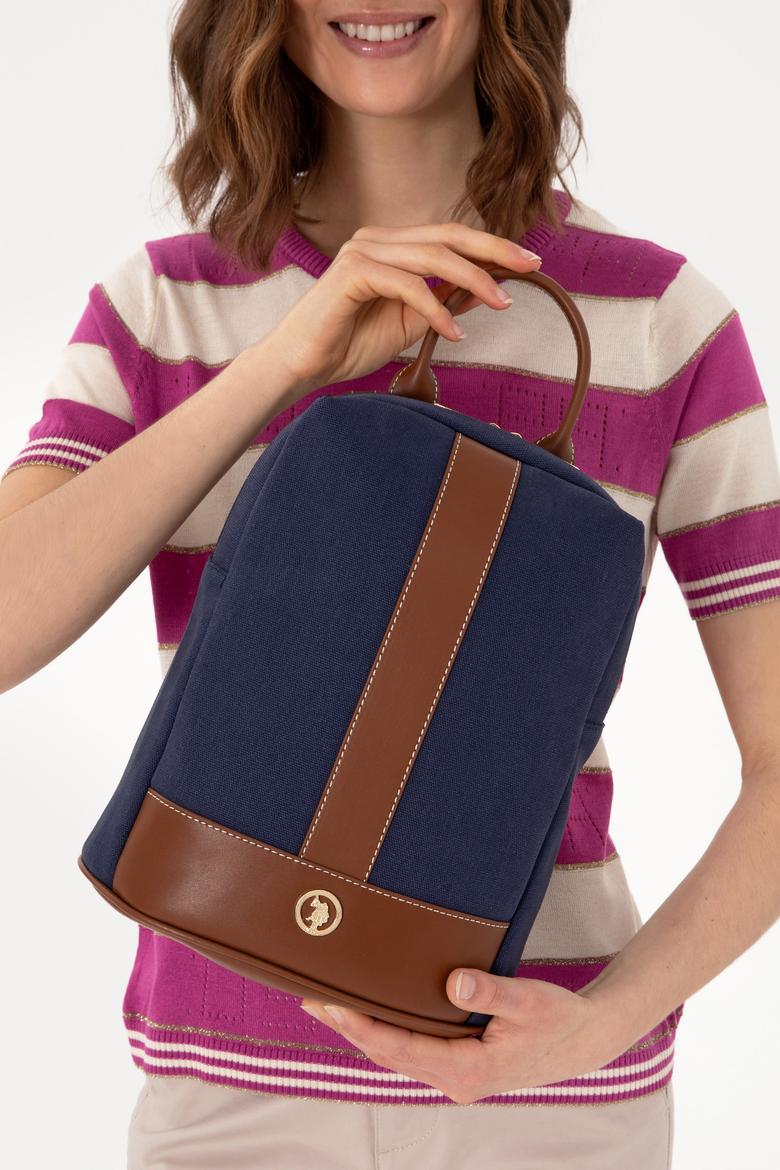 Kadın Lacivert Kanvas Sırt Çantası - 50300291003