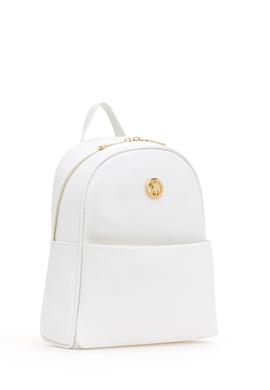 Kadın Beyaz Sırt Çantası - 50293657007