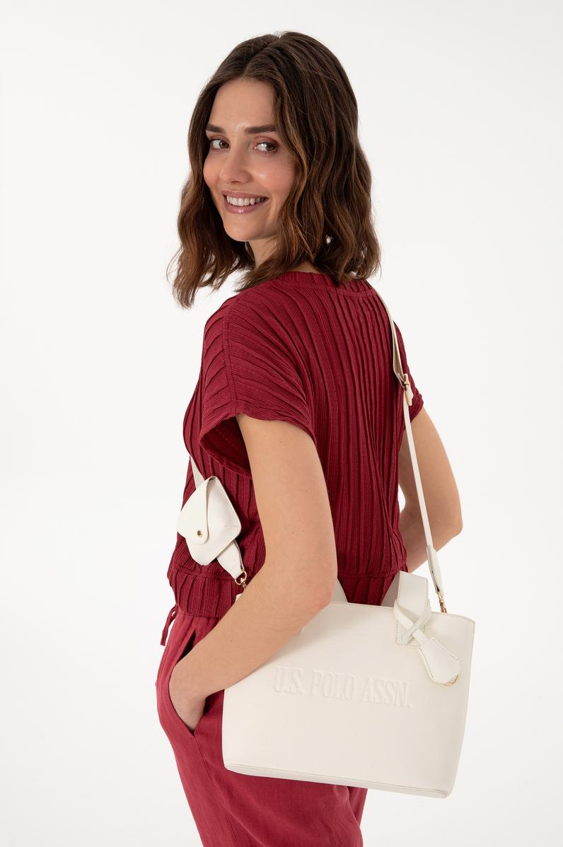 Kadın Beyaz Uzun Askılı Kol Çantası