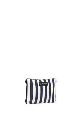 Kadın Lacivert Çizgili Çıkarılabilir Askılı Kanvas El Çantası - 50311437001