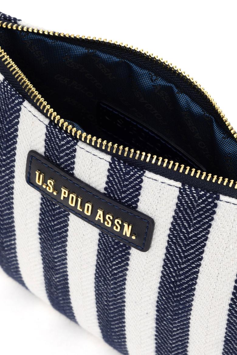 Kadın Lacivert Çizgili Çıkarılabilir Askılı Kanvas El Çantası - 50311437001