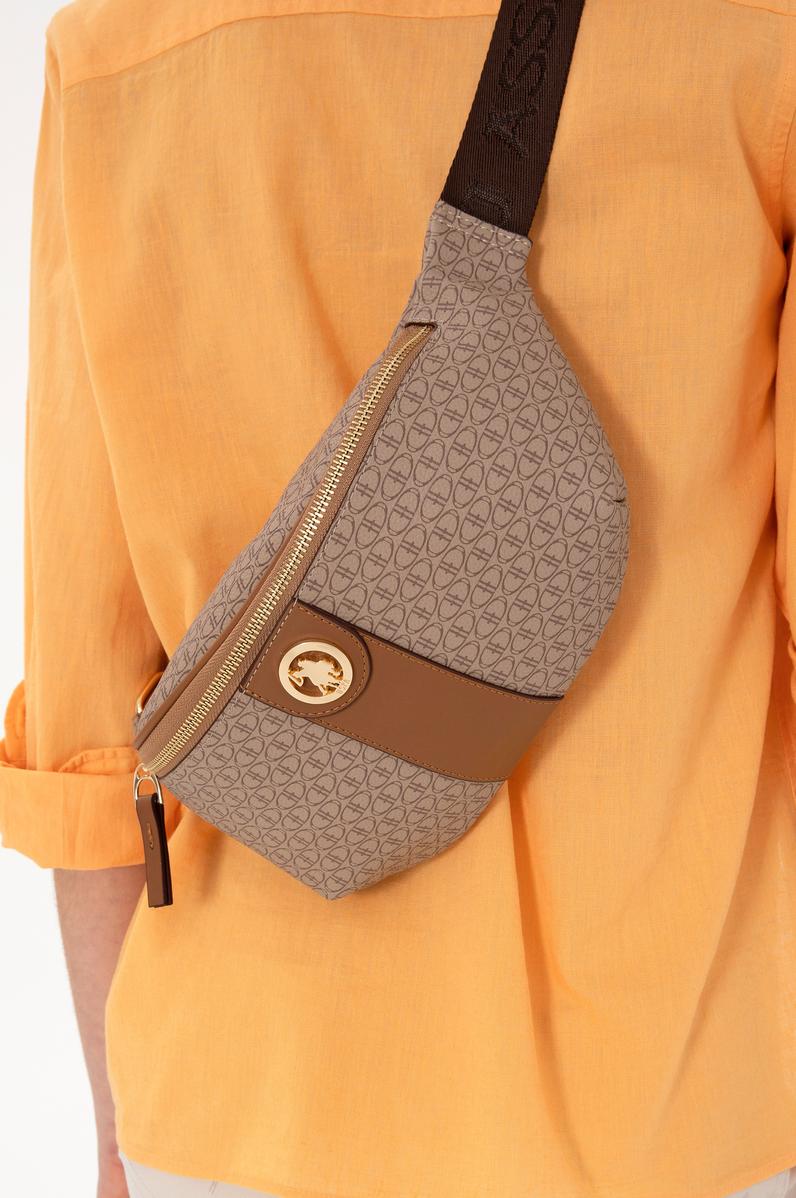 Kadın Koyu Bej Bel Çantası