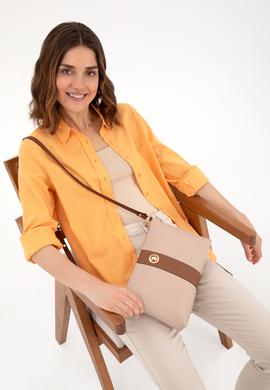 Kadın Bej Çapraz Çanta - 50311456003