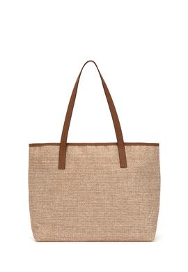 Kadın Bej Makyaj Çantalı Hasır Kol Çantası - 50311458001