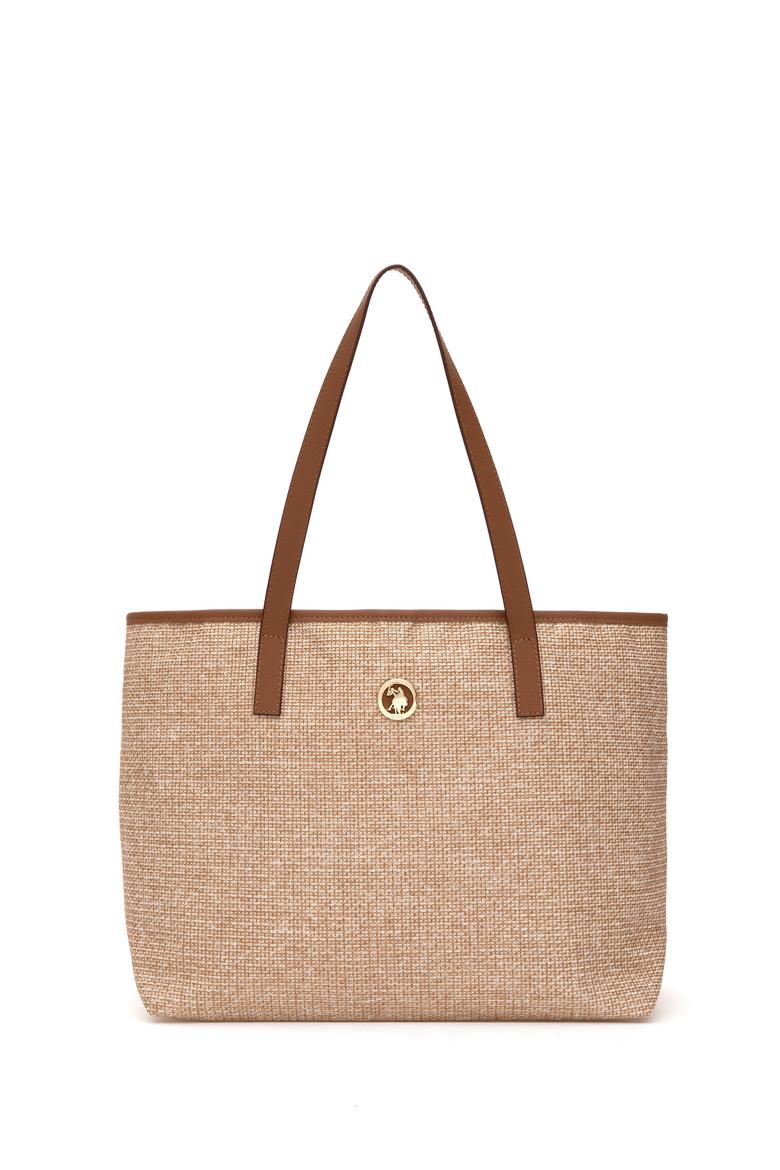 Kadın Bej Makyaj Çantalı Hasır Kol Çantası - 50311458001