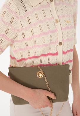 Kadın Koyu Haki Çıkarılabilir Askılı Kanvas El Çantası - 50293661010