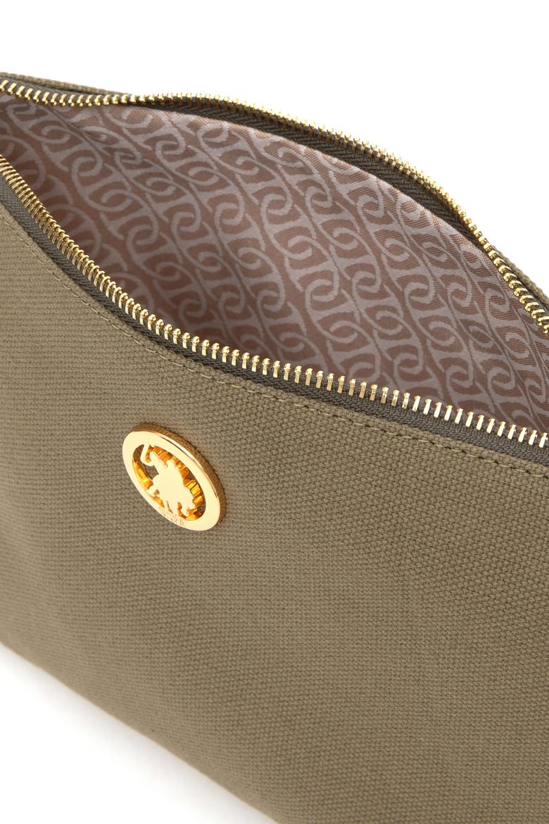 Kadın Koyu Haki Çıkarılabilir Askılı Kanvas El Çantası - 50293661010