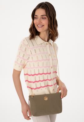 Kadın Koyu Haki Çıkarılabilir Askılı Kanvas El Çantası - 50293661010