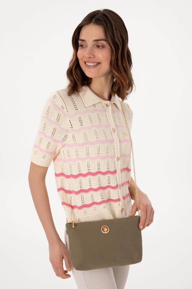 Kadın Koyu Haki Çıkarılabilir Askılı Kanvas El Çantası