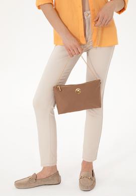 Kadın Koyu Bej Çıkarılabilir Askılı Kanvas El Çantası - 50293661009