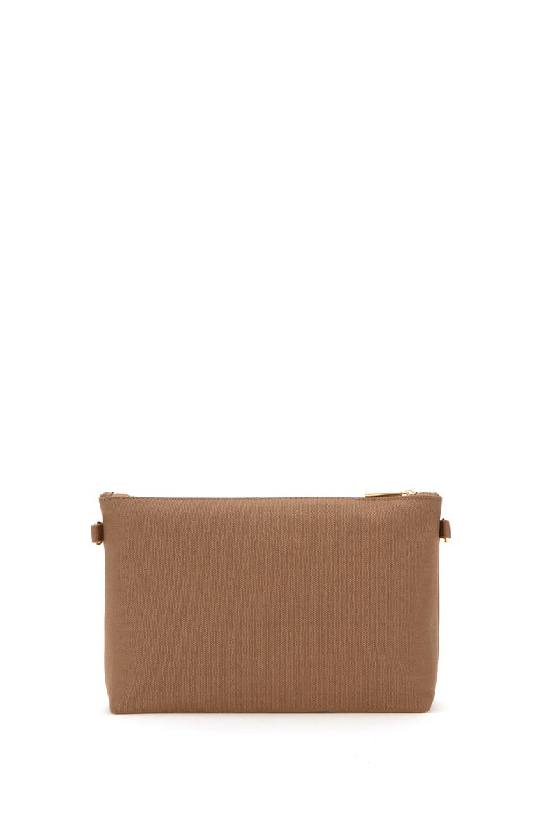 Kadın Koyu Bej Çıkarılabilir Askılı Kanvas El Çantası - 50293661009