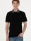 Erkek Regular Fit Polo Yaka Siyah Basic Tişört
