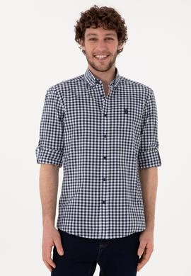 Erkek Lacivert Uzun Kollu Gömlek - 50306367024