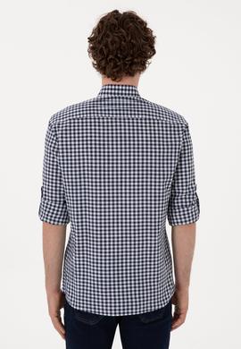 Erkek Lacivert Uzun Kollu Gömlek - 50306367024