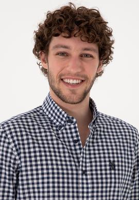 Erkek Lacivert Uzun Kollu Gömlek - 50306367024