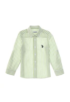 Erkek Çocuk Fıstık Yeşili Uzun Kollu Gömlek - 50306566006