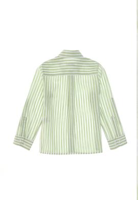 Erkek Çocuk Fıstık Yeşili Uzun Kollu Gömlek - 50306566006