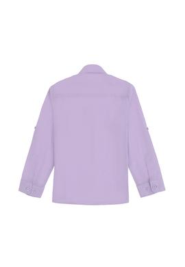 Erkek Çocuk Lila Uzun Kollu Basic Gömlek - 50306583097