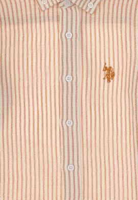 Erkek Çocuk Turuncu Uzun Kollu Gömlek - 50306601020