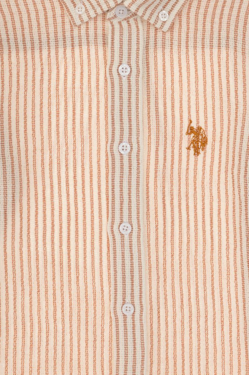 Erkek Çocuk Turuncu Uzun Kollu Gömlek