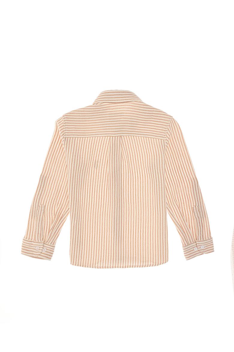 Erkek Çocuk Turuncu Uzun Kollu Gömlek - 50306601020