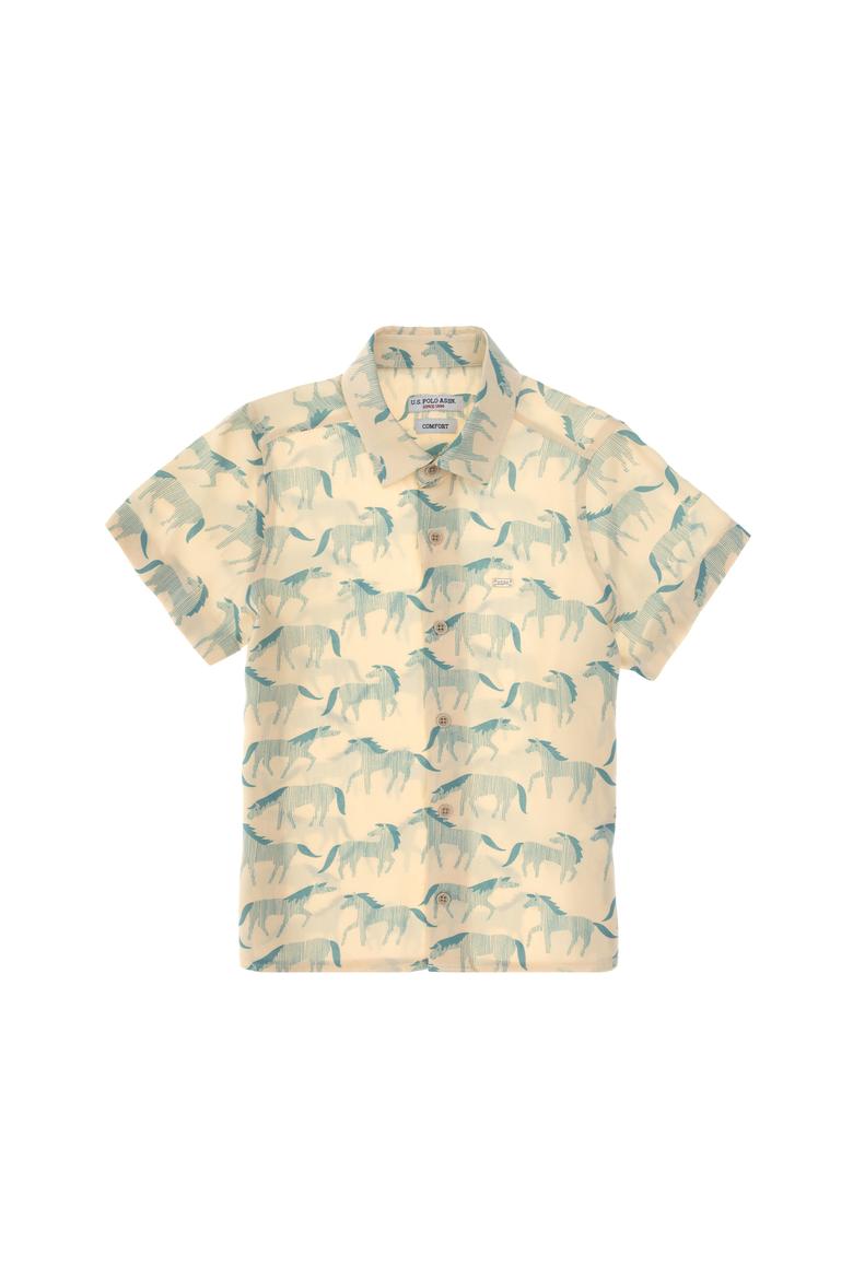 Erkek Çocuk Taş Kısa Kollu Gömlek - 50307981019