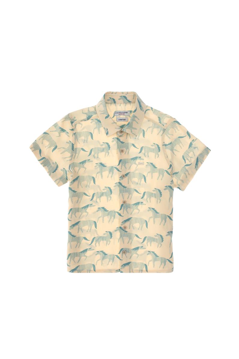 Erkek Çocuk Taş Kısa Kollu Gömlek