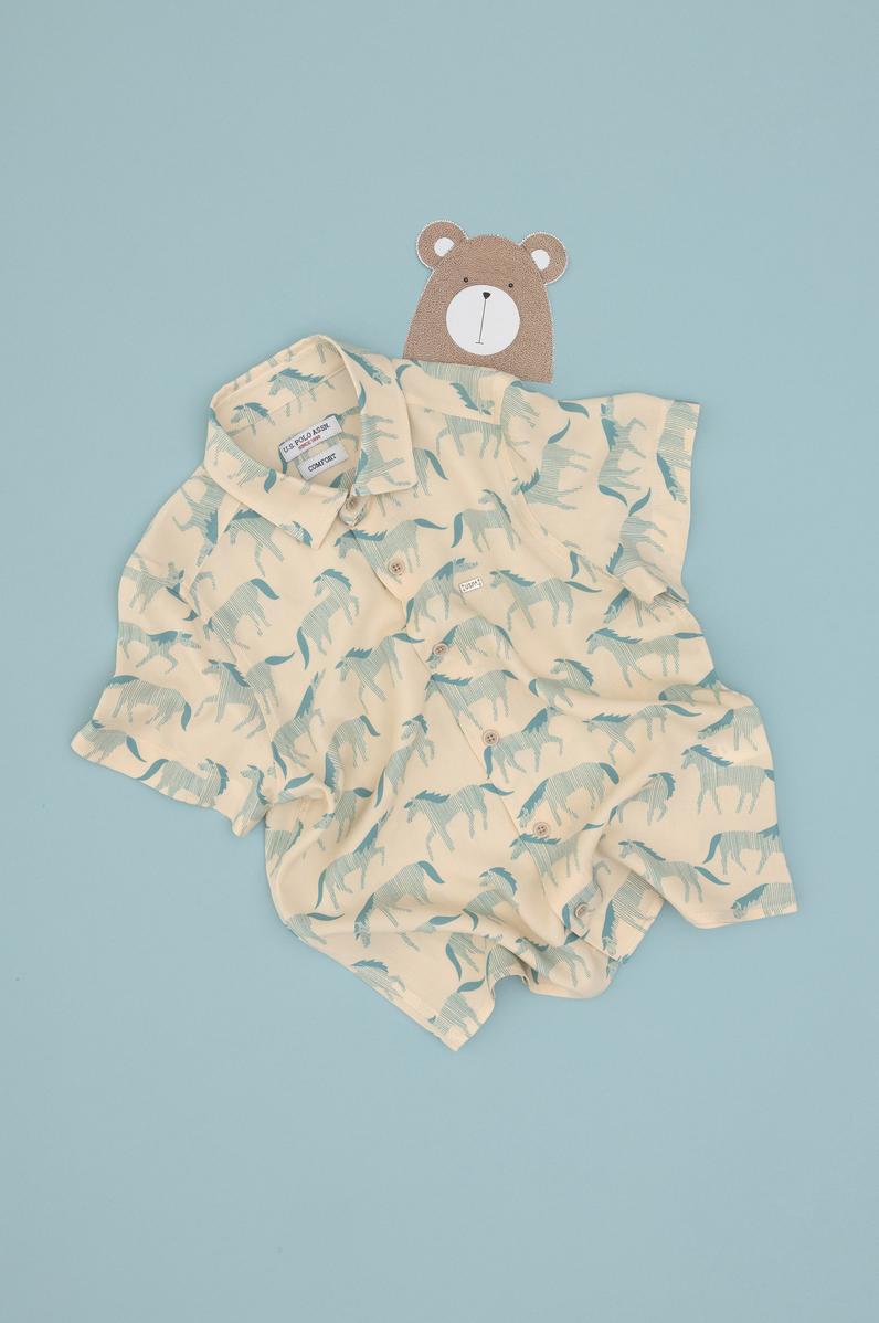 Erkek Çocuk Taş Kısa Kollu Gömlek