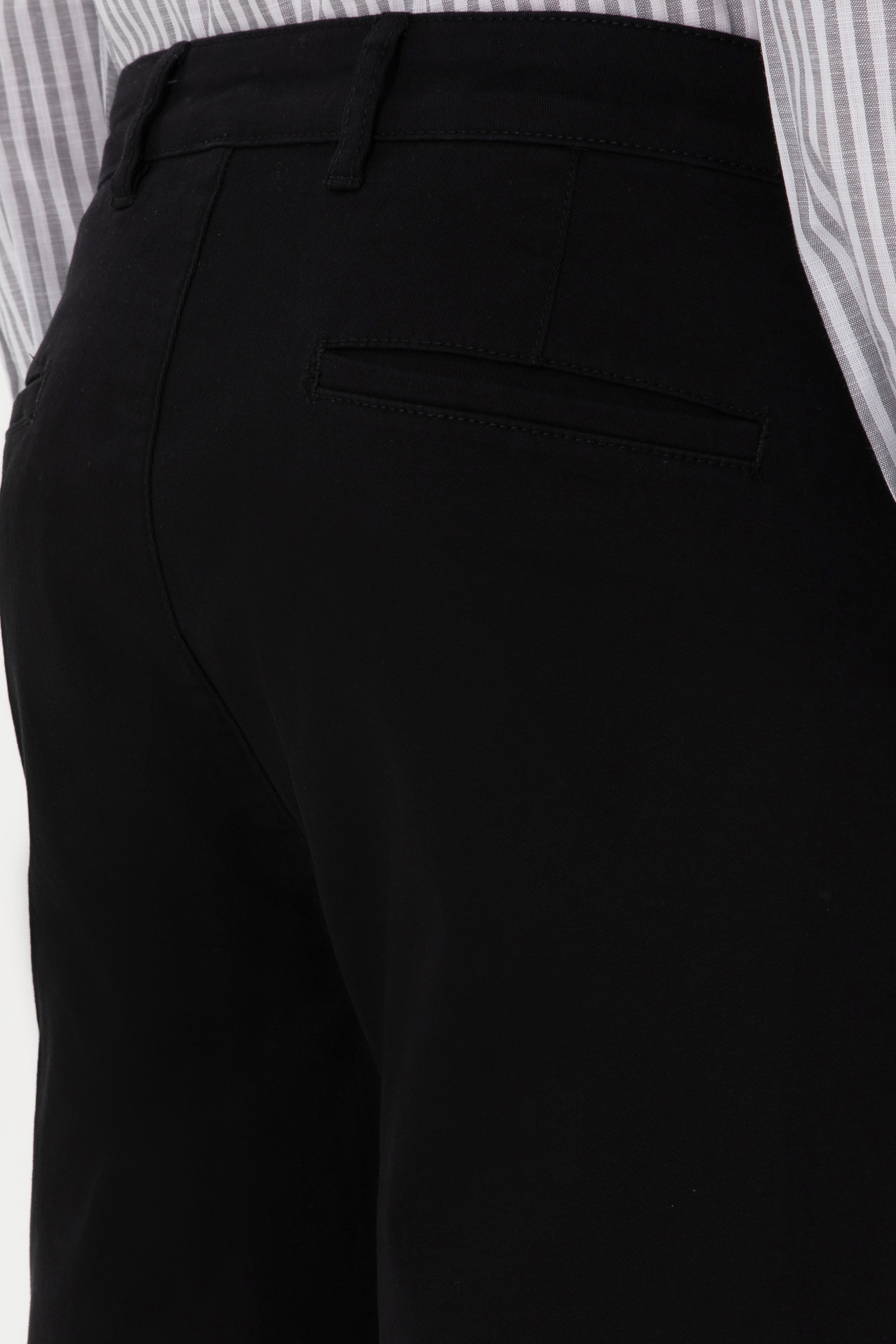Erkek Siyah Slim Fit Kanvas Pantolon