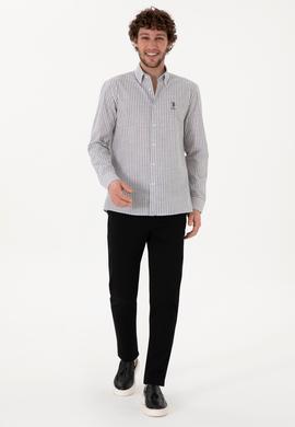 Erkek Siyah Slim Fit Kanvas Pantolon - 50309142171