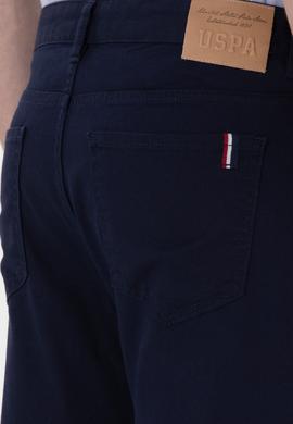 Erkek Lacivert Slim Fit Kanvas Pantolon - 50309119031