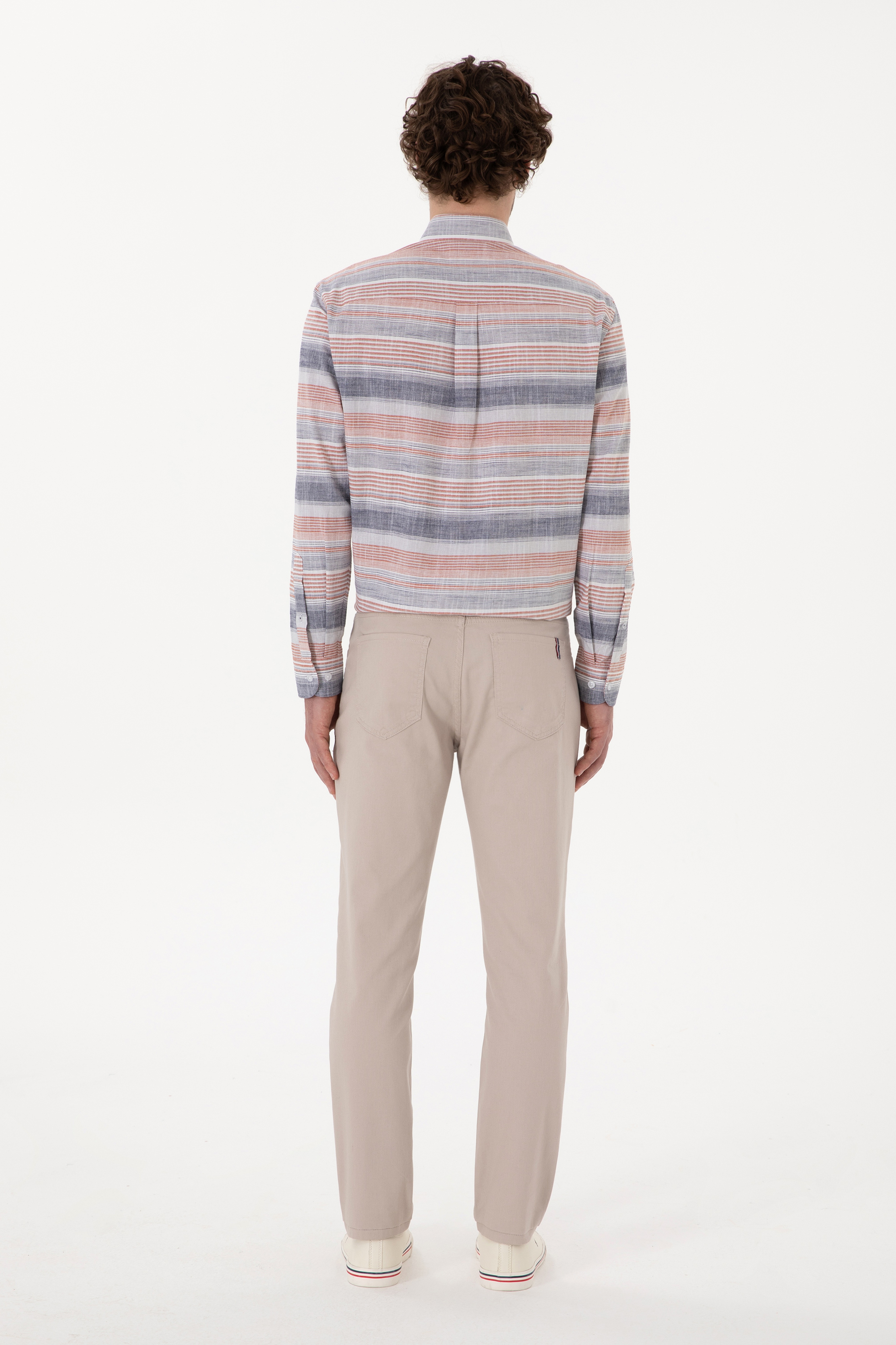 Erkek Taş Slim Fit Kanvas Pantolon - Image 4
