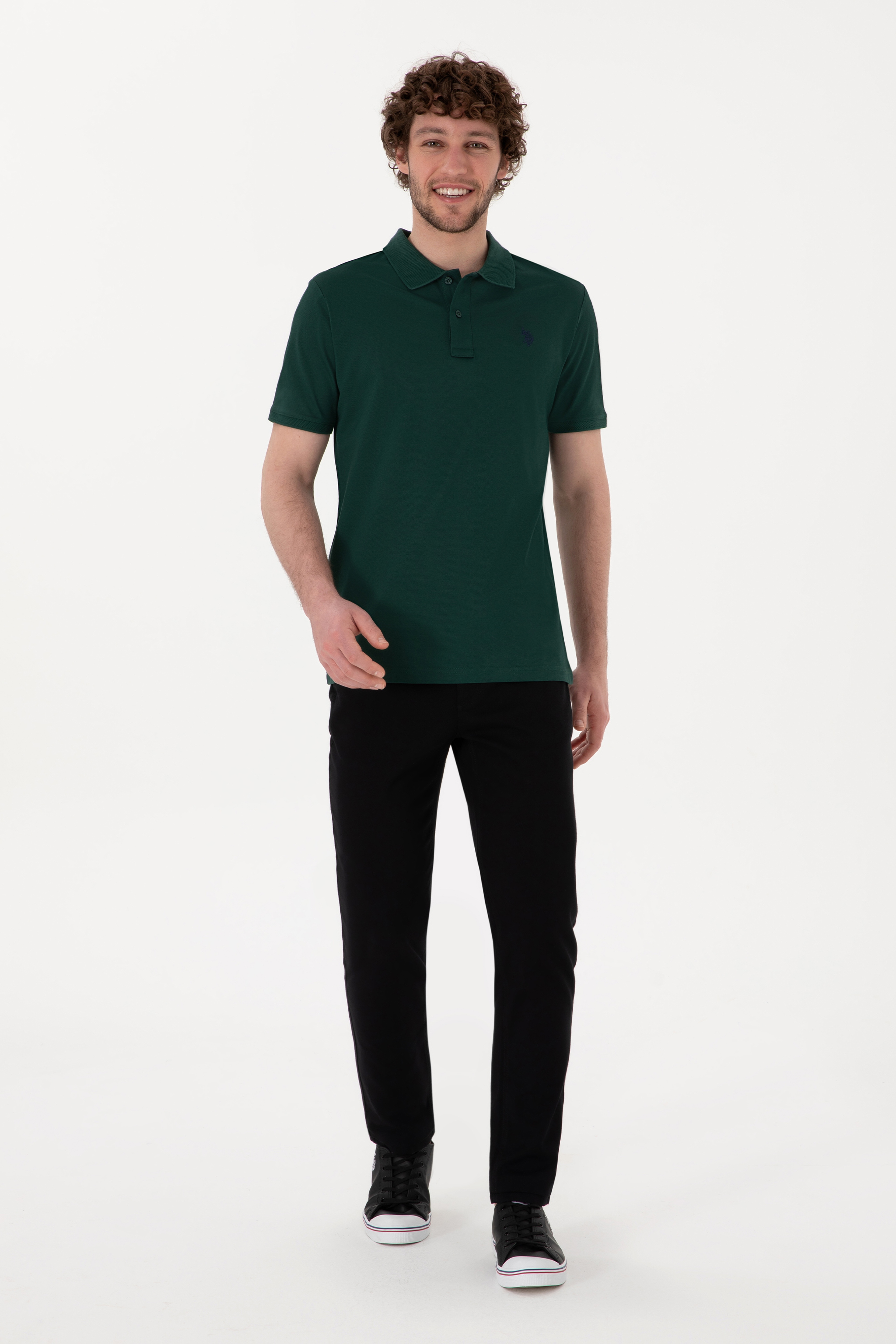 Erkek Siyah Slim Fit Kanvas Pantolon - Image 2