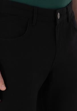 Erkek Siyah Slim Fit Kanvas Pantolon - 50309119087