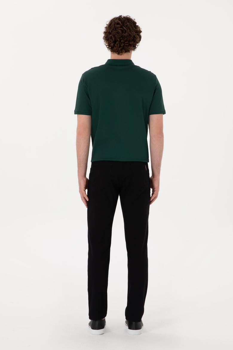 Erkek Siyah Slim Fit Kanvas Pantolon - 50309119087