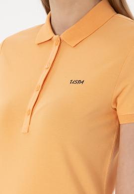 Kadın Turuncu Basic Polo Yaka Tişört - 50305764104