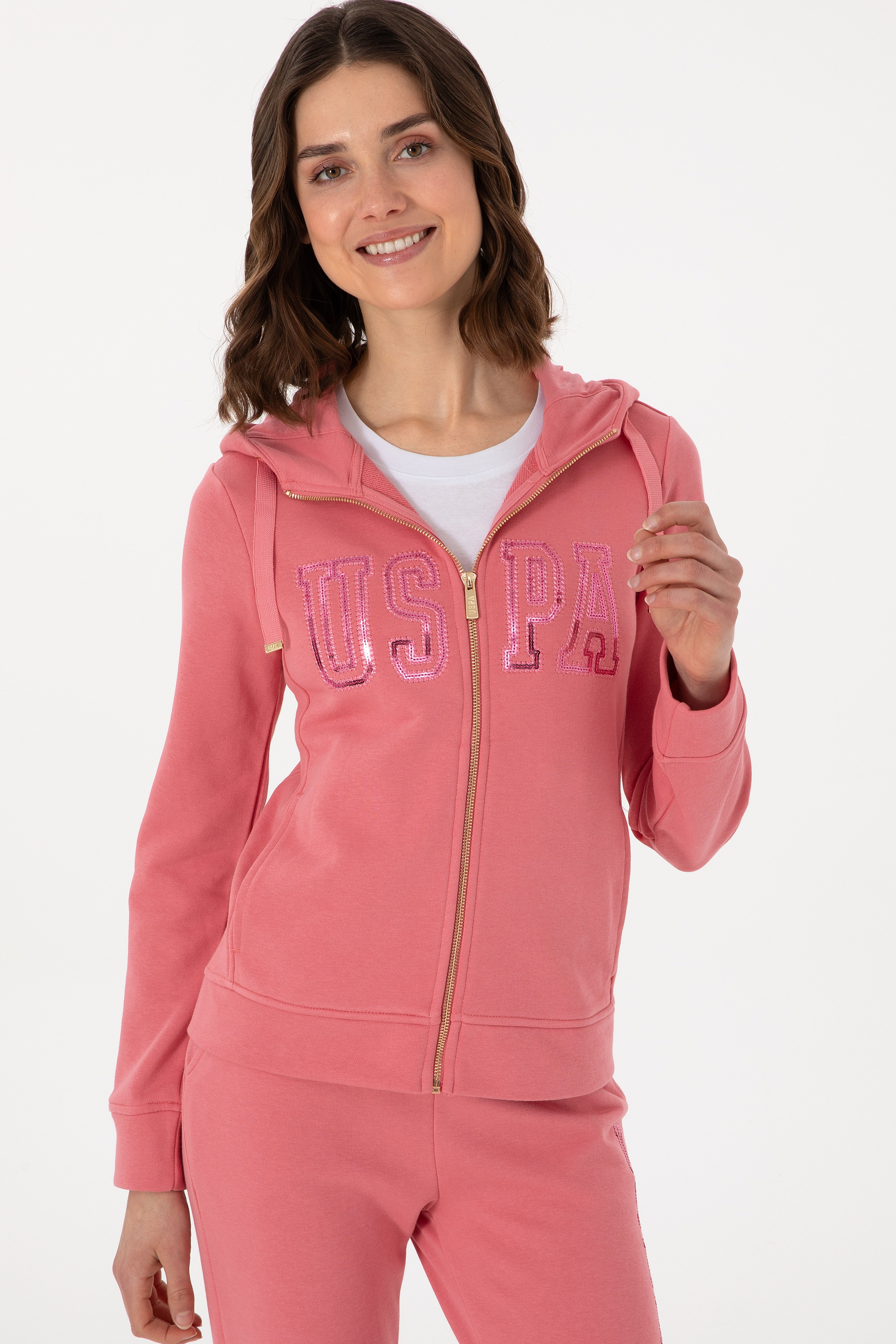 Kadın Pembe Basic Sweatshirt