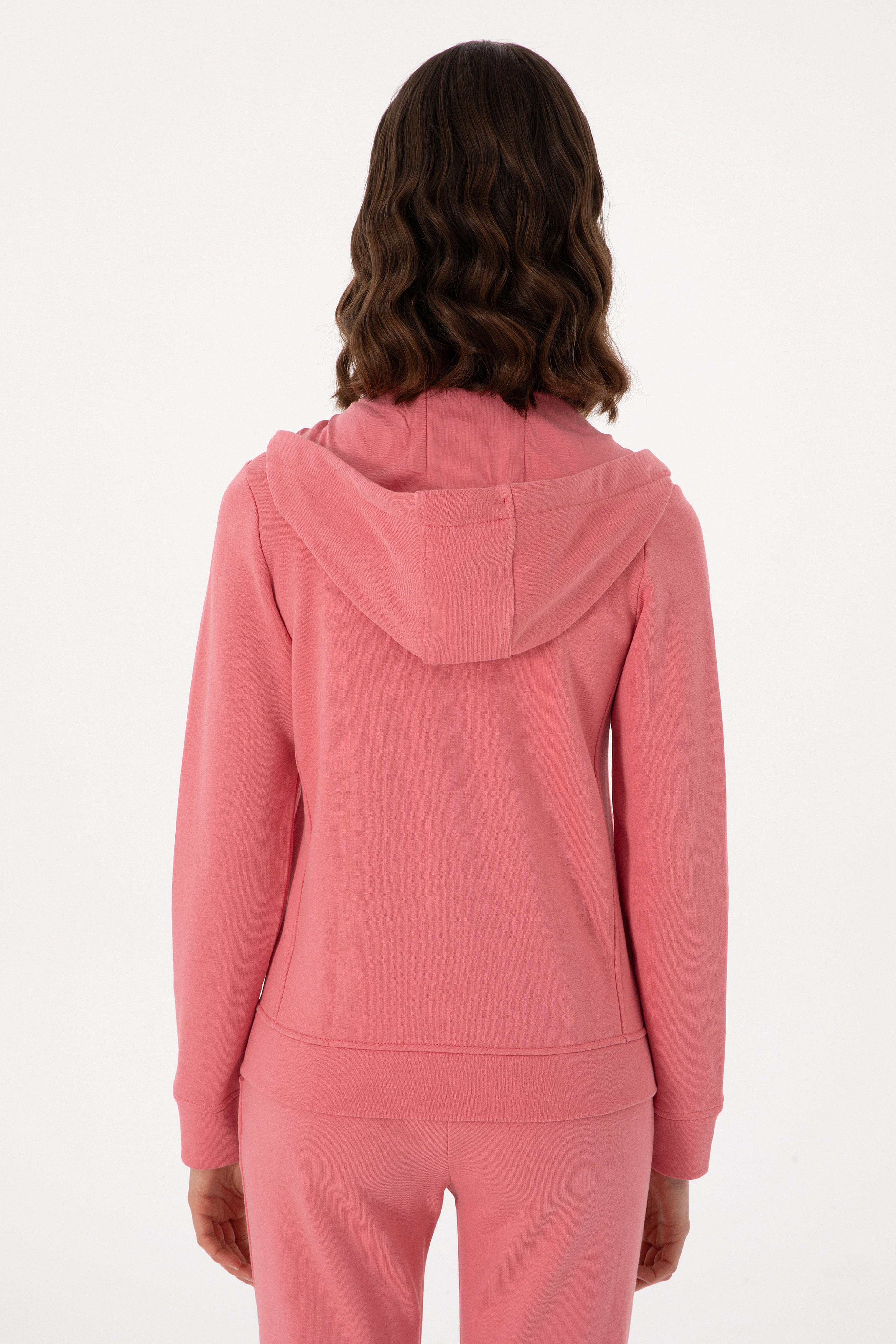 Kadın Pembe Basic Sweatshirt