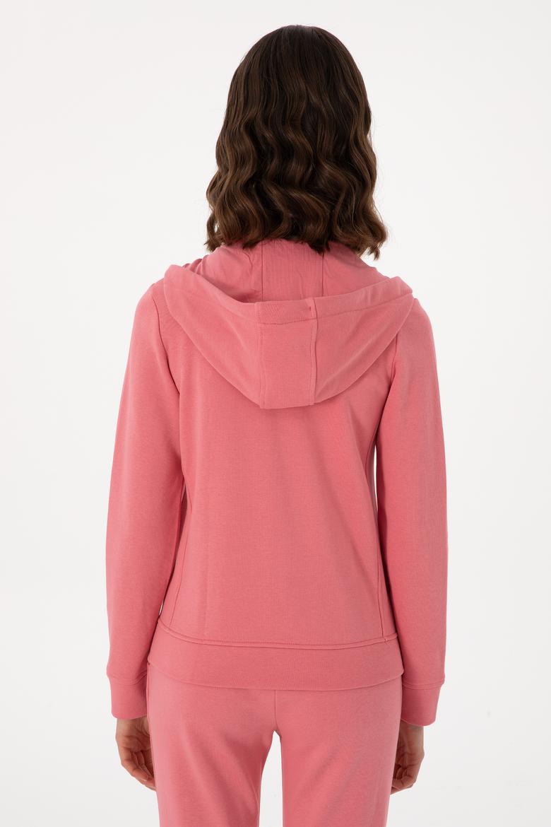 Kadın Pembe Basic Sweatshirt - 50300886055