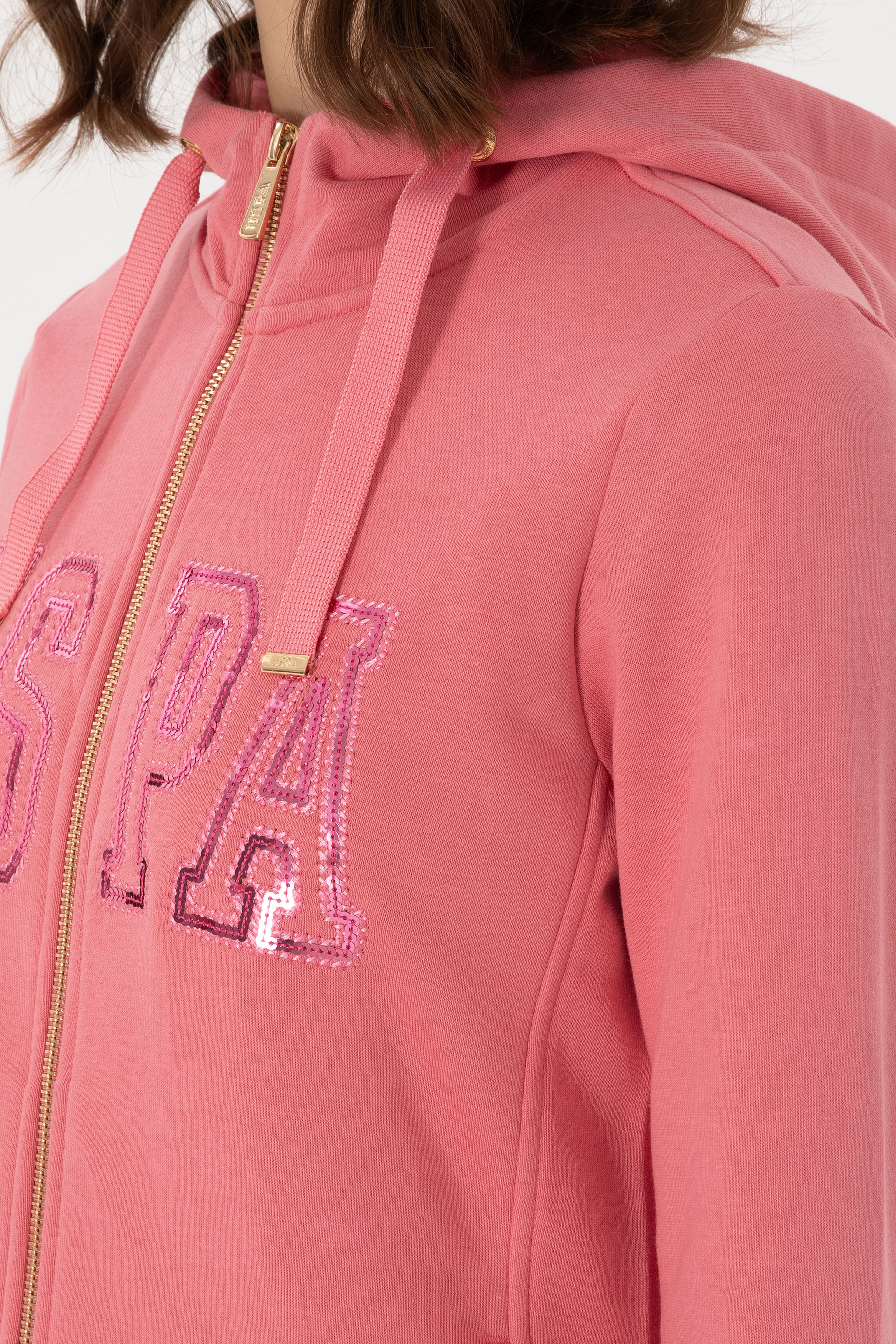 Kadın Pembe Basic Sweatshirt - Image 7