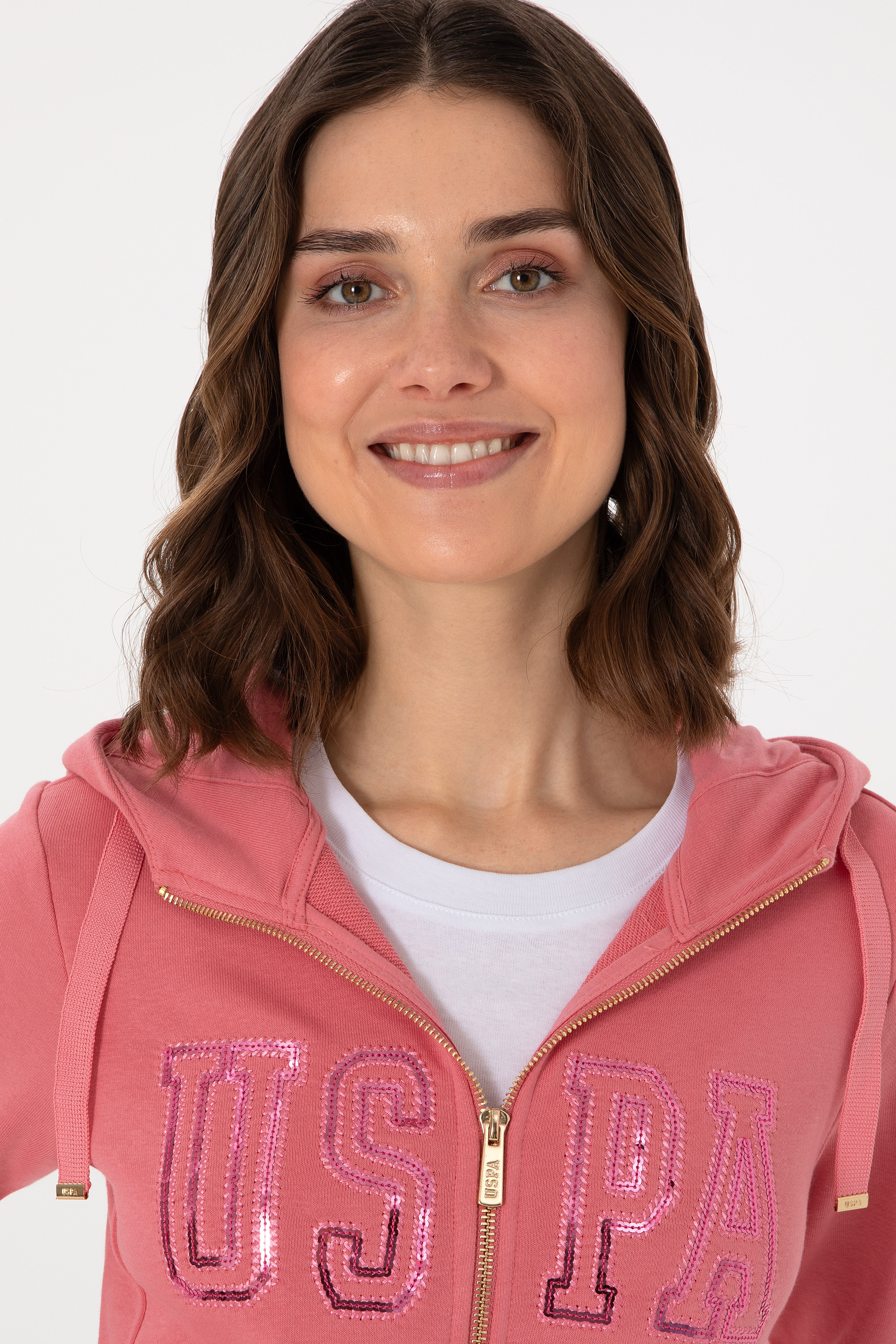Kadın Pembe Basic Sweatshirt - Image 2