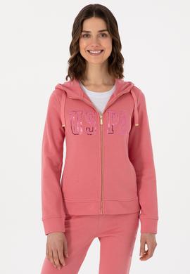 Kadın Pembe Basic Sweatshirt - 50300886055