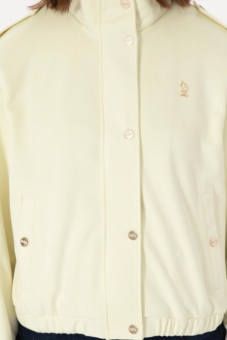 Kadın Limon Deri Ceket - 50307410006