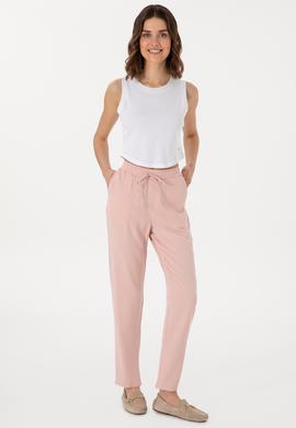 Kadın Pembe Kanvas Pantolon - 50306423032