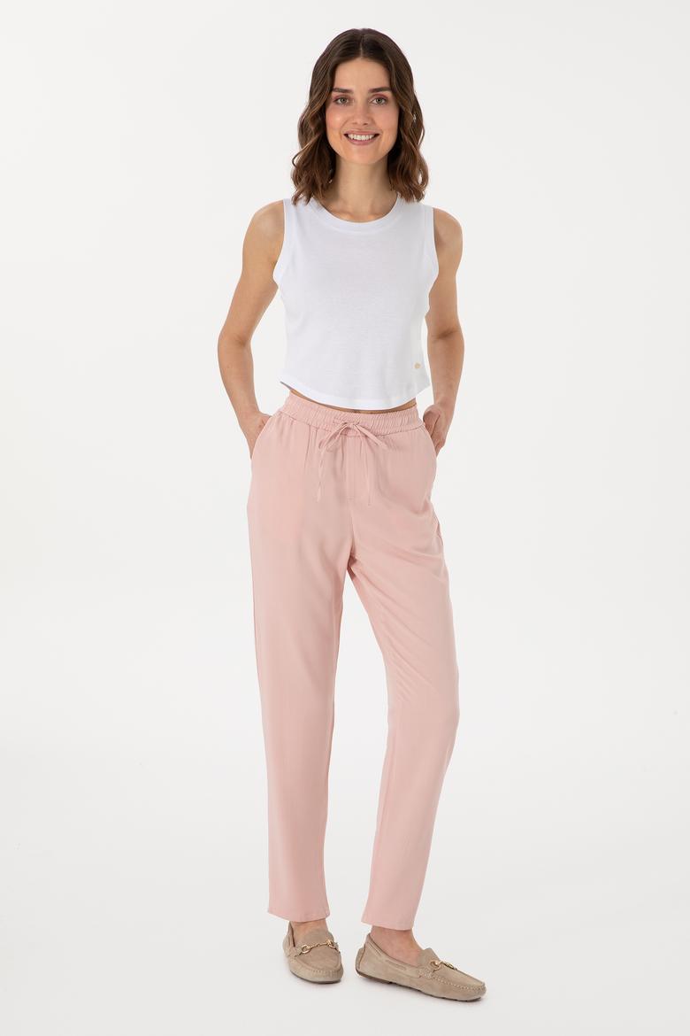Kadın Pembe Kanvas Pantolon - 50306423032