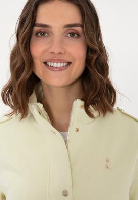 Kadın Limon Deri Ceket - 50307410006