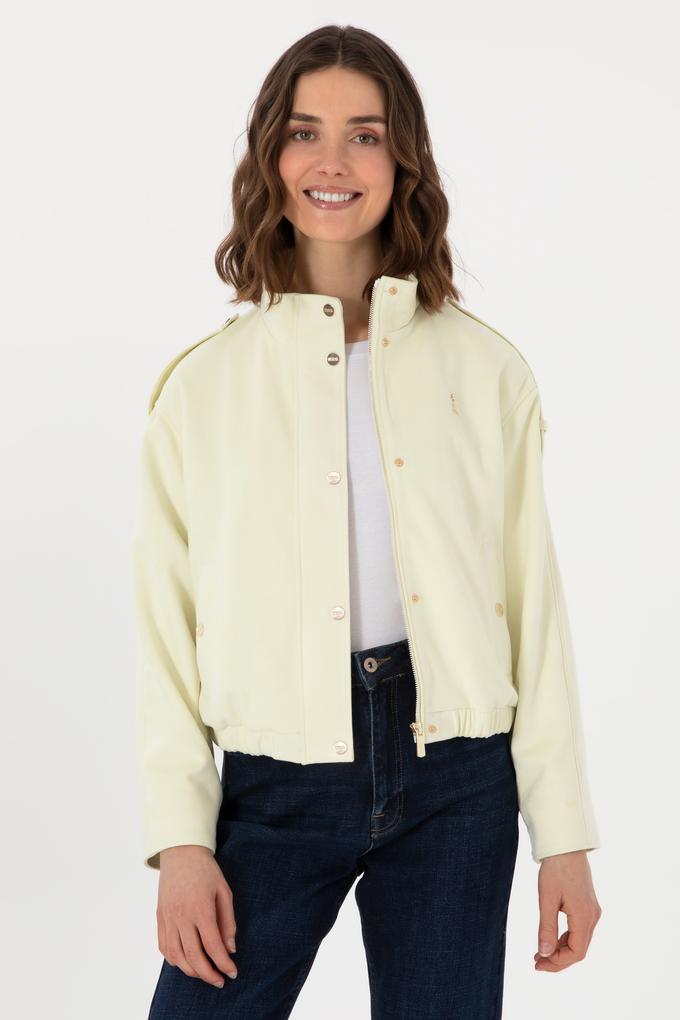 Kadın Limon Deri Ceket