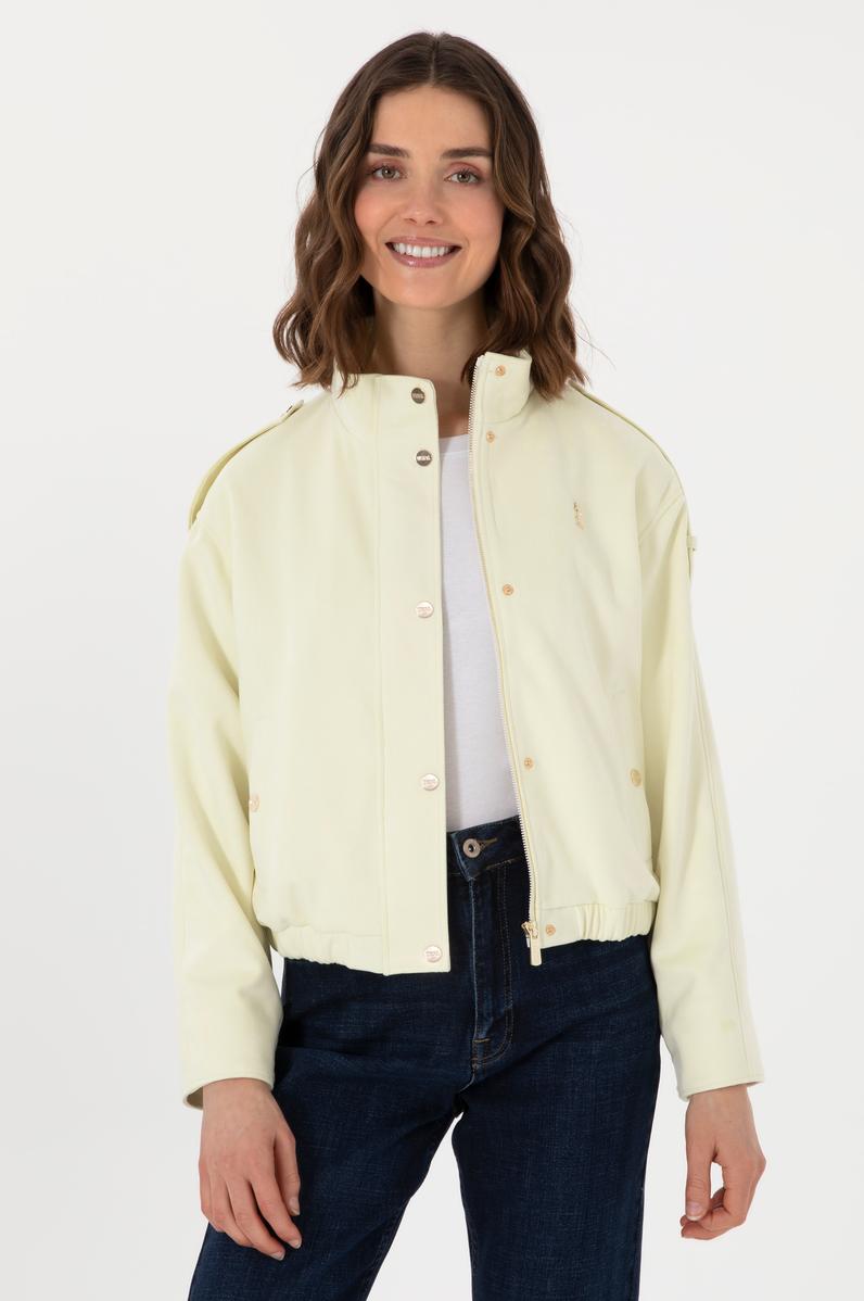 Kadın Limon Deri Ceket