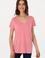 Kadın Pembe Basic Tişört