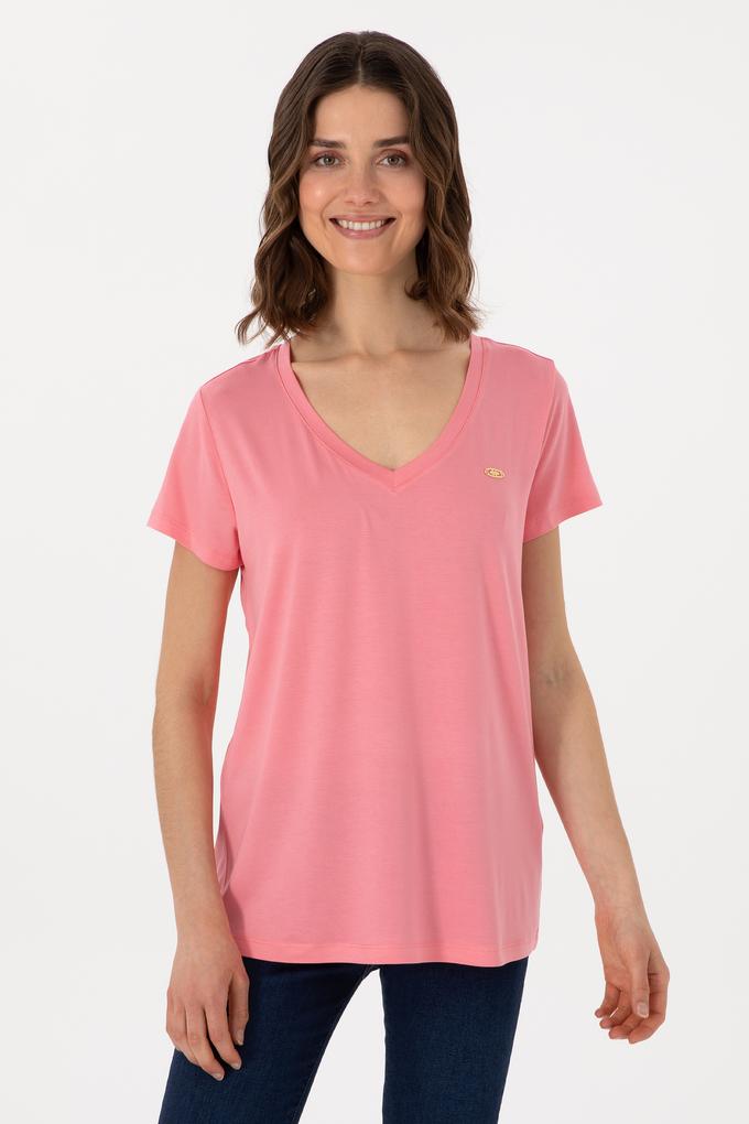 Kadın Pembe Basic Tişört